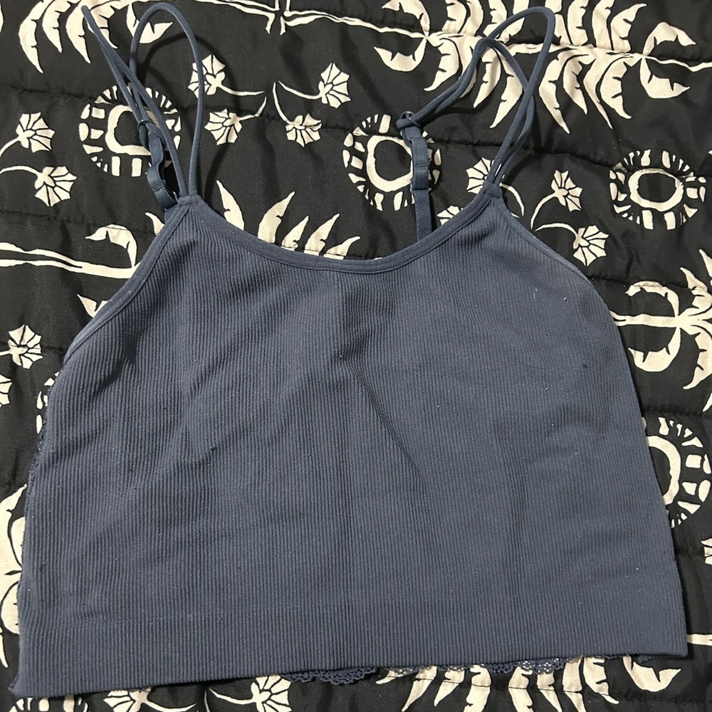lace back crop top